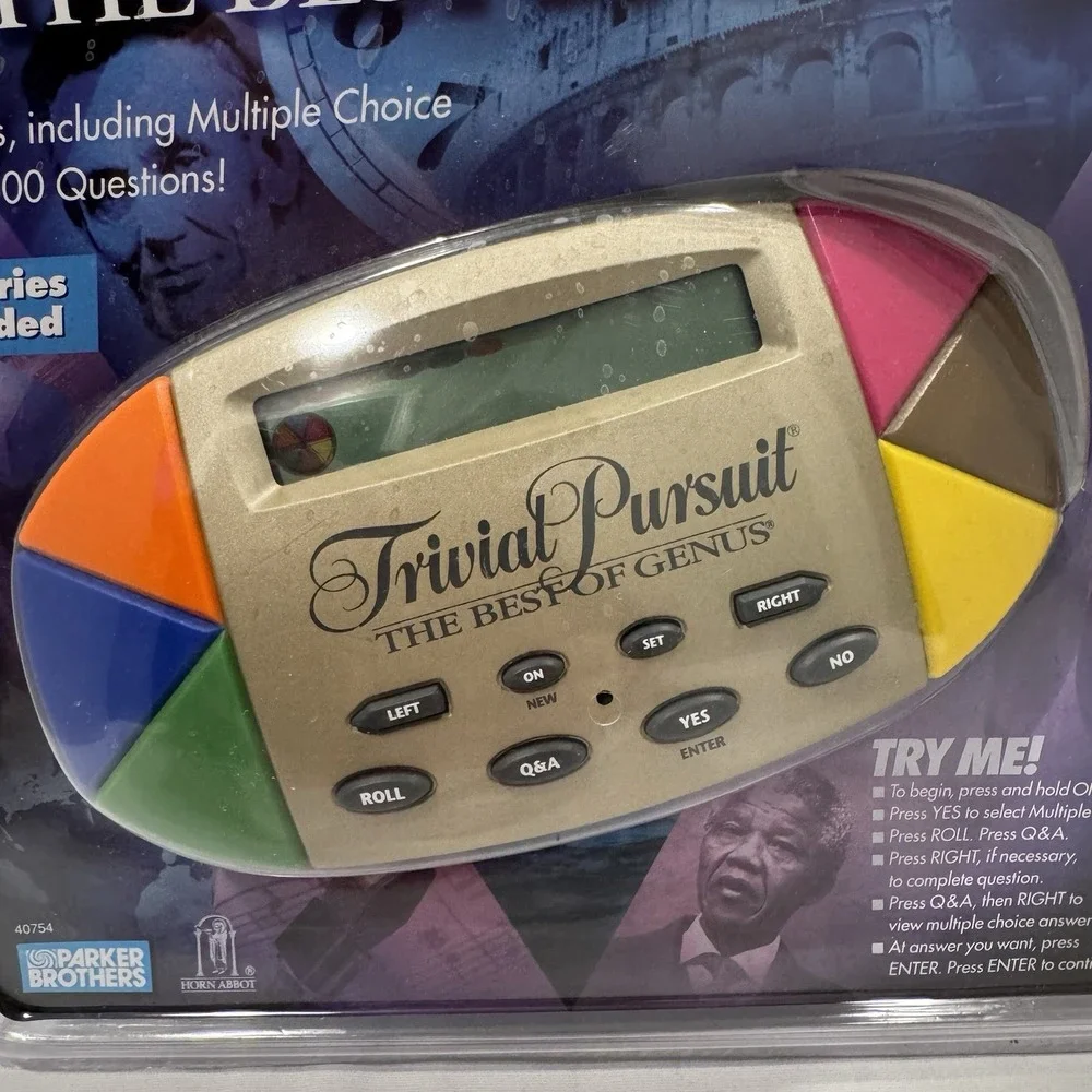 Vintage 1997 Trivial Pursuit Handheld Game Best of Genus NEW Sealed Parker Bros